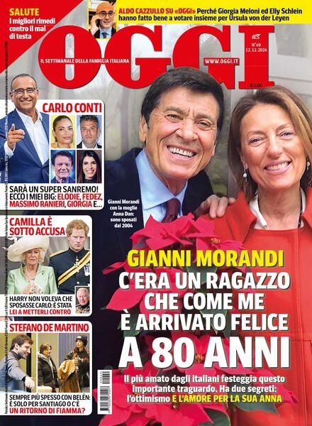 Oggi – 12 Dicembre 2024 Cover