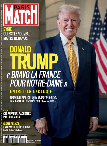 Paris Match – 12 Decembre 2024 Cover