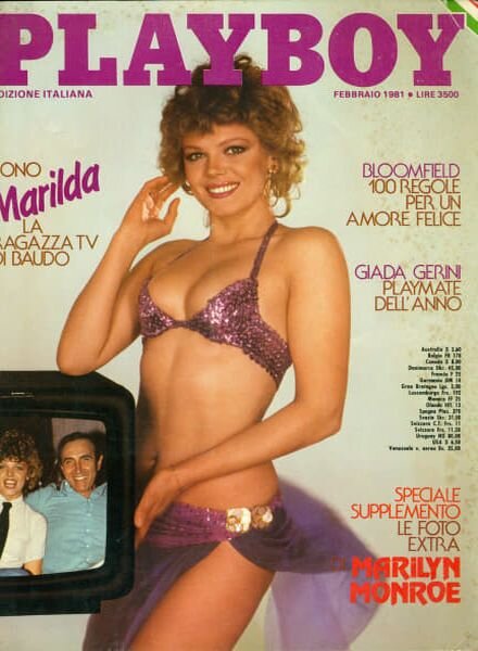 Playboy Italia – N 2 Febbraio 1981 Cover