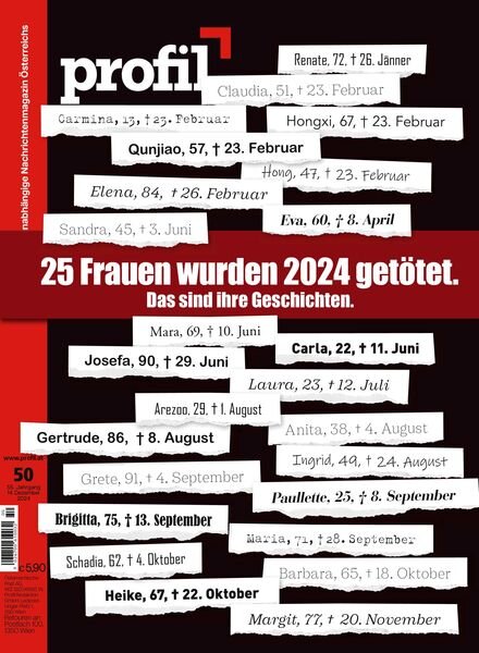 Profil – 14 Dezember 2024 Cover