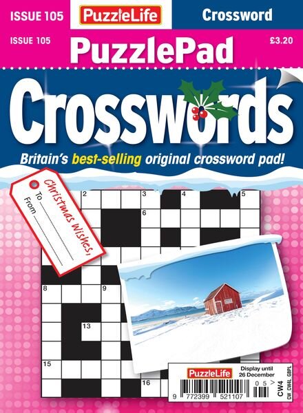 PuzzleLife PuzzlePad Crosswords – November 2024 Cover
