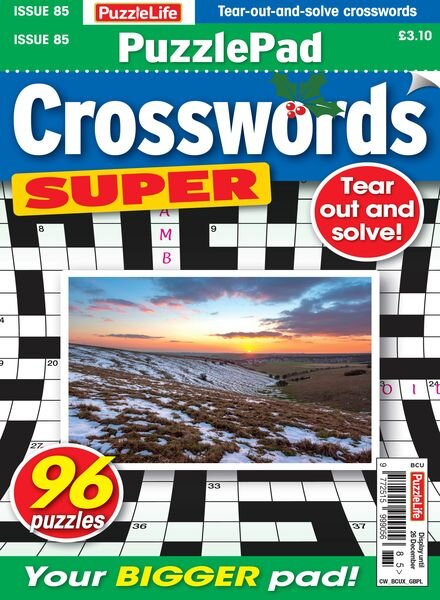 PuzzleLife PuzzlePad Crosswords Super – November 2024 Cover