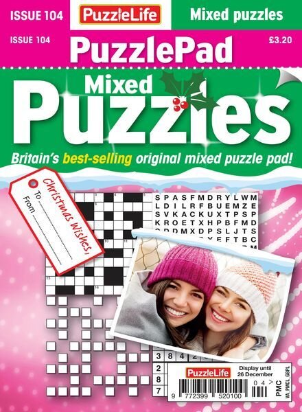 PuzzleLife PuzzlePad Puzzles – Issue 104 2024 Cover