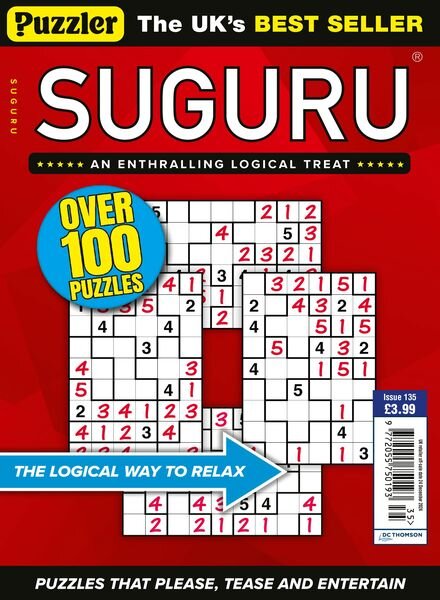 Puzzler Suguru – Issue 135 2024 Cover