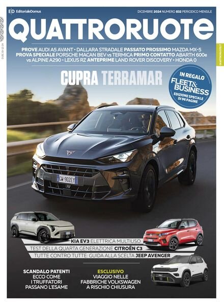 Quattroruote Italia – Dicembre 2024 Cover