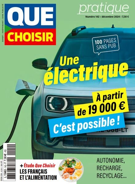 Que Choisir Pratique – Decembre 2024 Cover