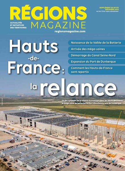 Regions Magazine Supplement Regional – Decembre 2024 Cover