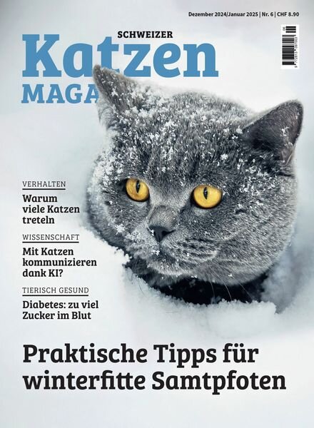 Schweizer Katzen Magazin – Dezember 2024 – Januar 2025 Cover