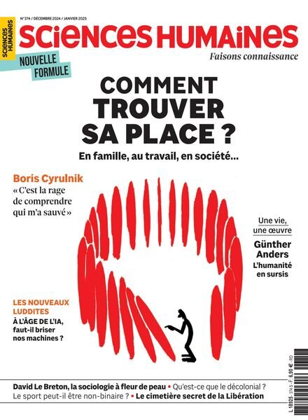 Sciences Humaines – Decembre 2024 – Janvier 2025 Cover