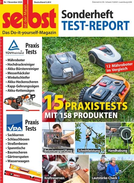 Selbst ist der Mann – Sonderheft Test-Report 2024 Cover