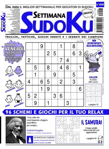 Settimana Sudoku – 6 Dicembre 2024 Cover