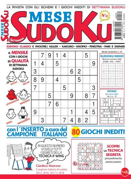 Settimana Sudoku Mese – Dicembre 2024 Cover