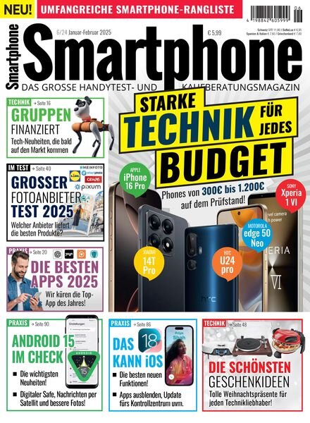 Smartphone Magazin – Januar-Februar 2025 Cover