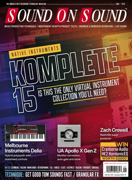 Sound On Sound USA – January 2025 Cover