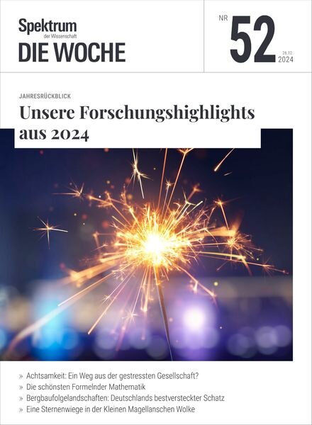 Spektrum Die Woche – 26 Dezember 2024 Cover