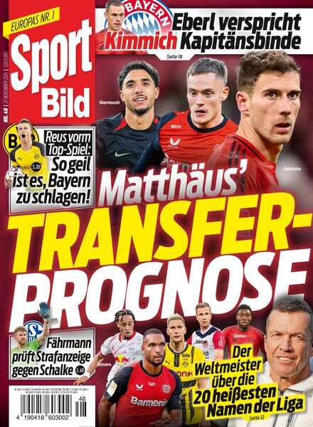 Sport Bild – 27 November 2024 Cover