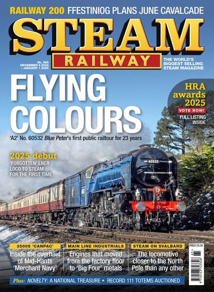 Steam Railway – December 2024 Cover