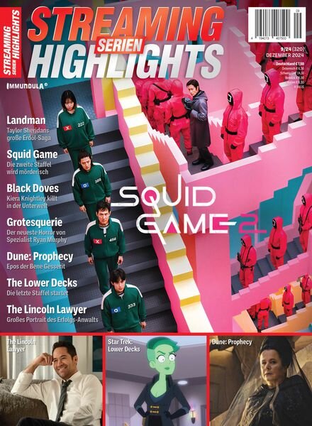 Streaming Serien Highlights – Dezember 2024 Cover