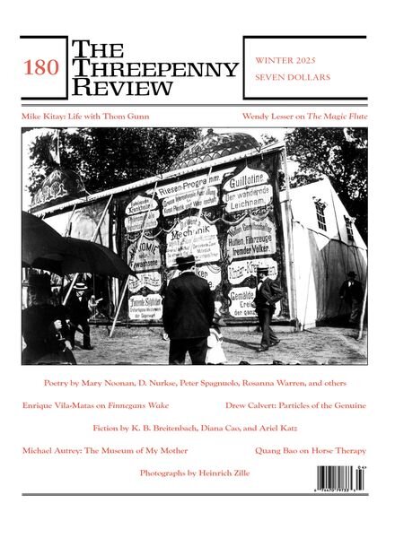 The Threepenny Review – Winter 2025 Cover