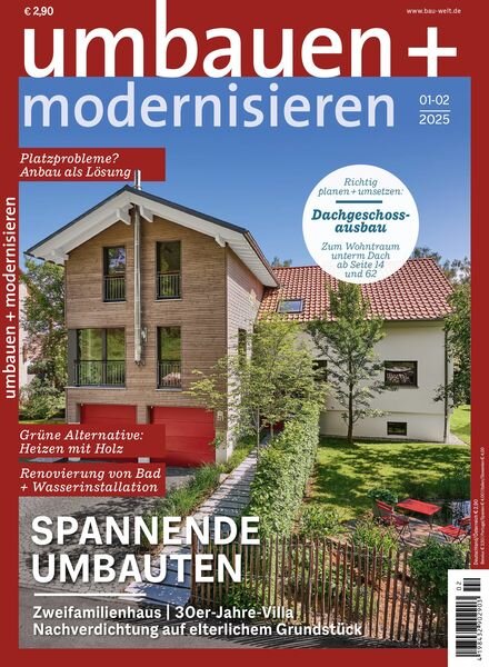 Umbauen + Modernisieren – Januar-Februar 2025 Cover
