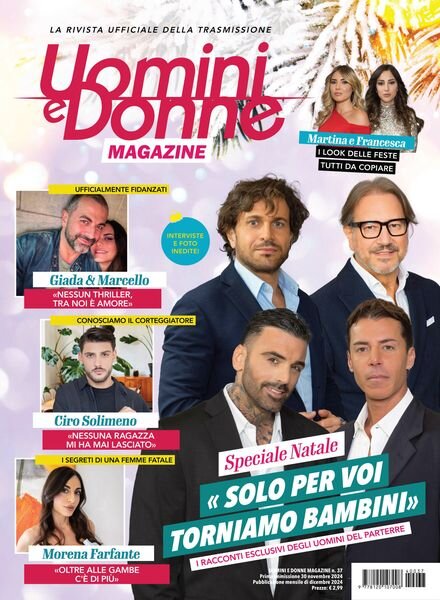 Uomini e Donne Magazine – Dicembre 2024 Cover