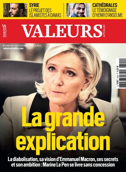 Valeurs Actuelles – 11 Decembre 2024 Cover