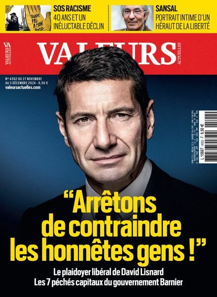 Valeurs Actuelles – 27 Novembre 2024 Cover