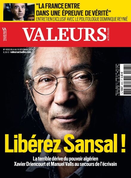 Valeurs Actuelles – 4 Decembre 2024 Cover