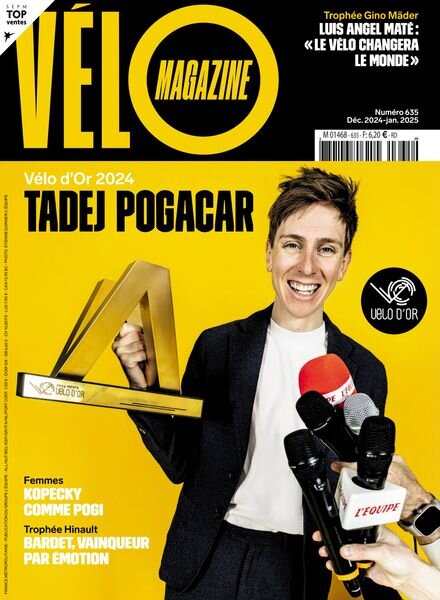 Velo Magazine – Decembre 2024 – Janvier 2025 Cover