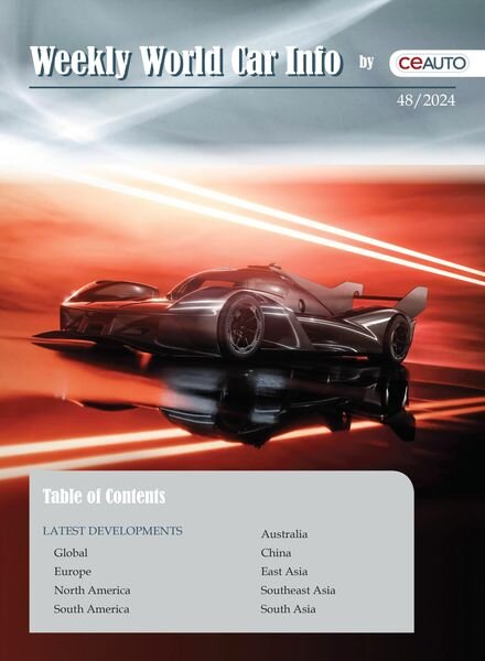 Weekly World Car Info – 7 December 2024 Cover