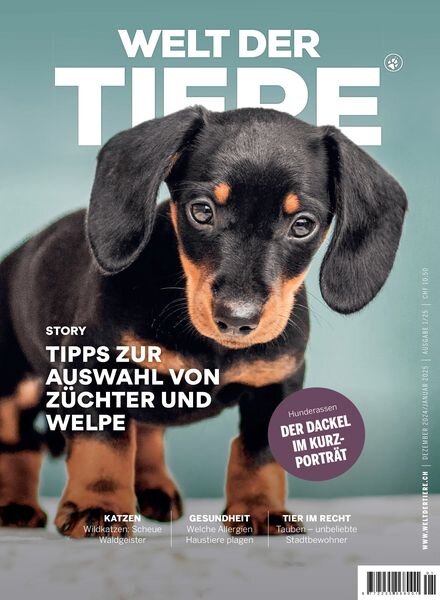Welt der Tiere – Januar 2025 Cover