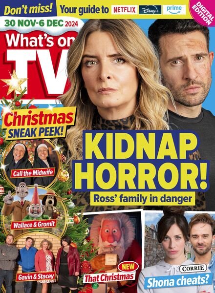 What’s on TV – 30 November 2024 Cover