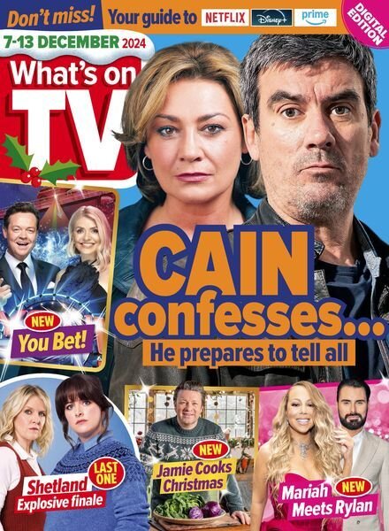 What’s on TV – 7 December 2024 Cover