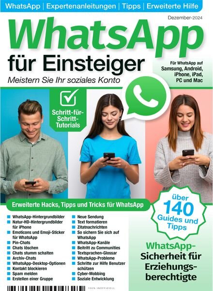 WhatsApp fur Einsteiger – Dezember 2024 Cover
