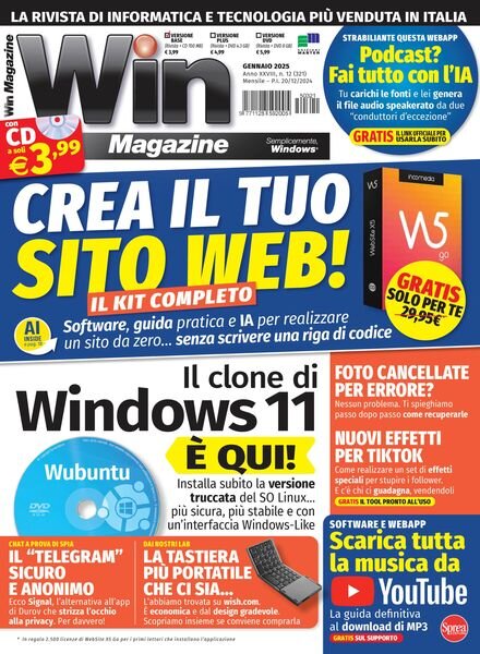 Win Magazine – Gennaio 2025 Cover
