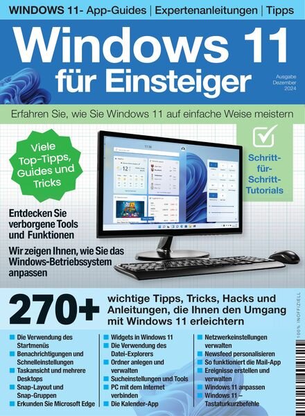 Windows 11 fur Einsteiger – Dezember 2024 Cover