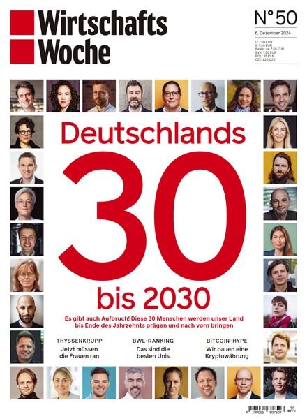 Wirtschaftswoche – 06 Dezember 2024 Cover
