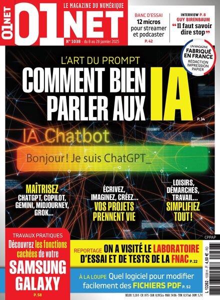 01net – 8 Janvier 2025 Cover