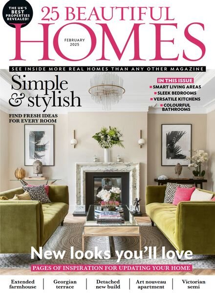 25 Beautiful Homes – February 2025 Cover