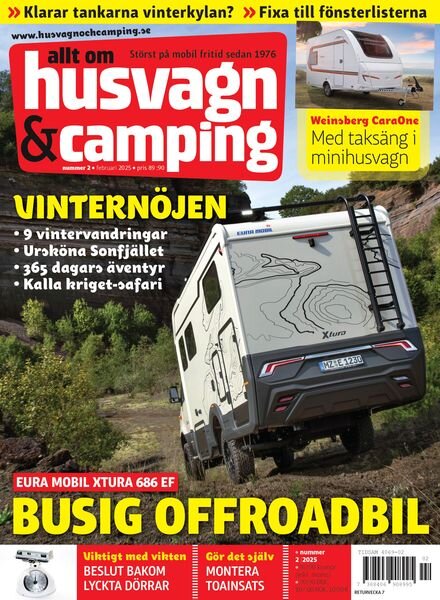 Allt om Husvagn & Camping – Januari 2025 Cover
