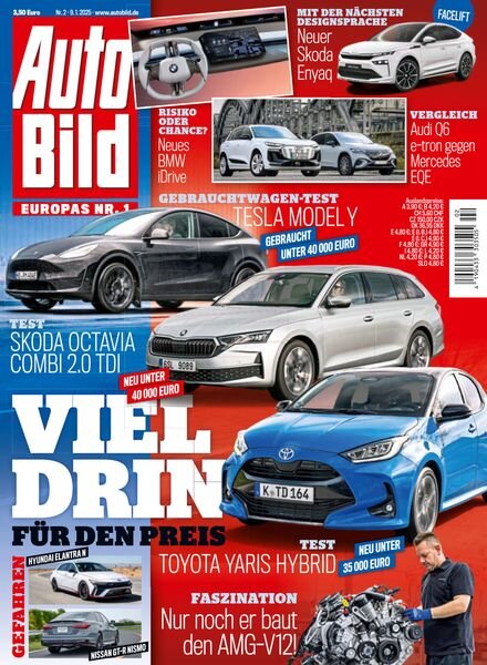 Auto Bild Germany – 9 Januar 2025 Cover
