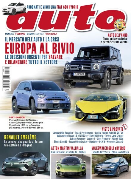 Auto – Febbraio 2025 Cover