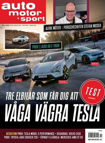 Auto Motor & Sport Sverige – Januari 2025 Cover