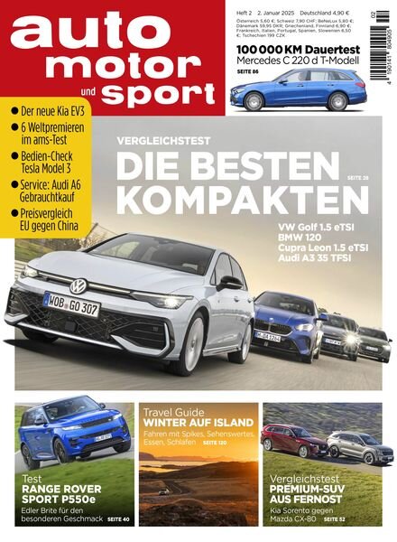 Auto Motor und Sport – 1 Januar 2025 Cover