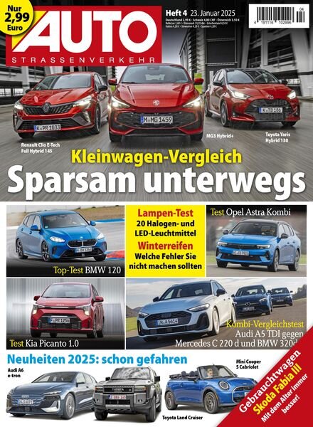 Auto Strassenverkehr – 22 Januar 2025 Cover