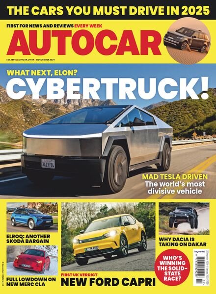 Autocar UK – 31 December 2024 Cover