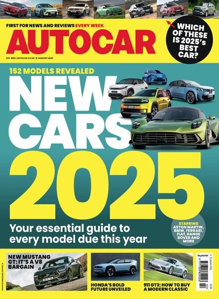 Autocar UK – 8 January 2025 Cover