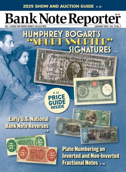 Bank Note Reporter – January 1 2025 Cover