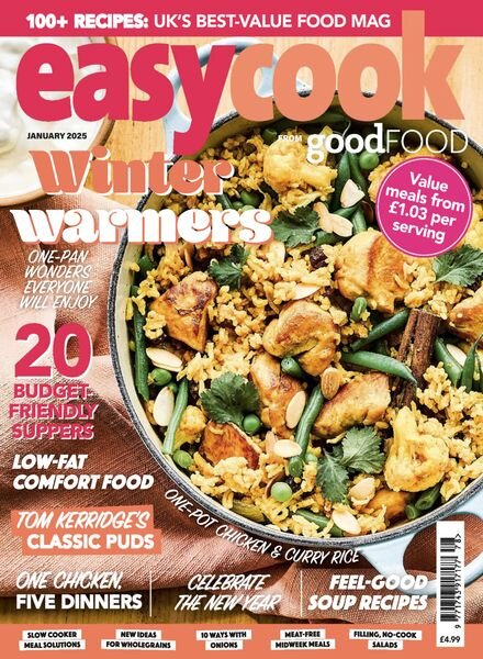 BBC Easy Cook UK – January 2025 Cover