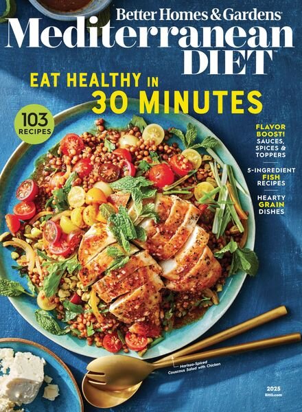 Better Homes & Gardens USA – Mediterranean Diet – January 2025 Cover